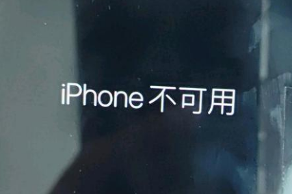 东川苹果服务网点分享锁屏界面显示“iPhone 不可用”如何解决 